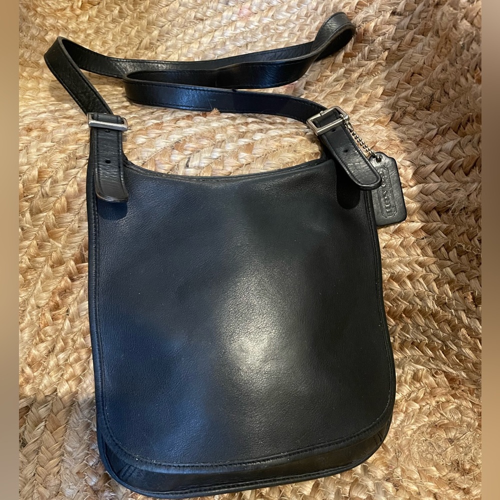 Vintage Coach Slim Hippie Flap Satchel